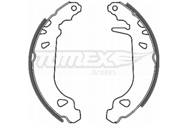 Sada brzdových čeľustí TOMEX Brakes